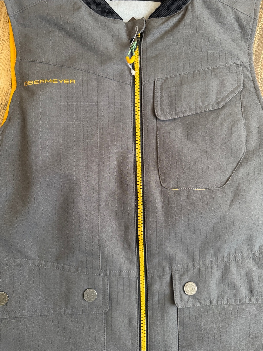 Obermeyer Boys’ Ronan Yellow 3-in-1 Component Shell Jacket with Insulated Vest-M - Picture 11 of 13